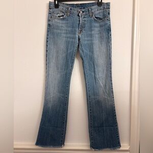 7 For All Mankind Light Blue Flare Jeans